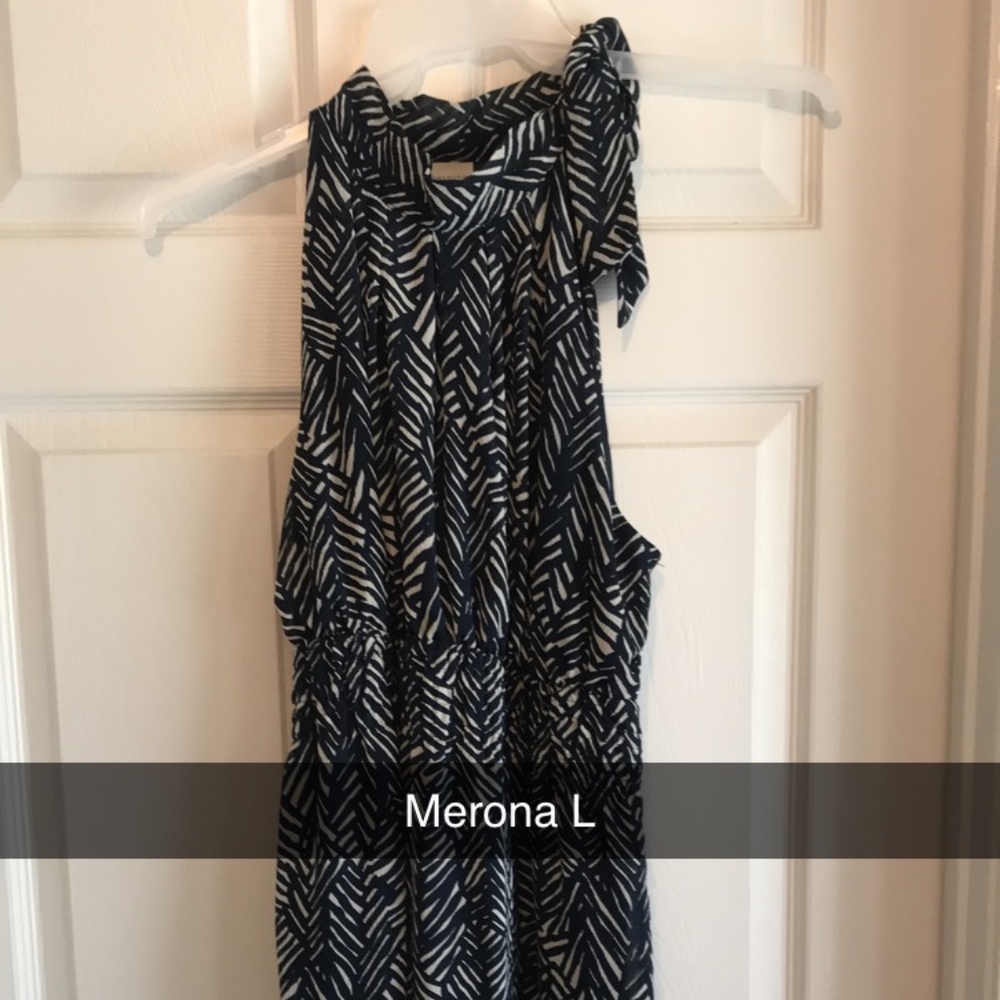 Merona Target High Neck Dress Size L Easter Blue
